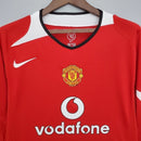 Camisa Manchester United Titular 04/06 - Versão Retro - Manga Comprida
