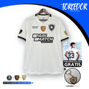 Camisa Botafogo Third 24/25 + Patchs Libertadores - Rebook Torcedor Masculina - Lançamento