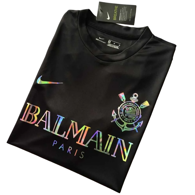 Camisa Corinthians x Balmain 24/25 - Nike Torcedor Masculina - Lançamento