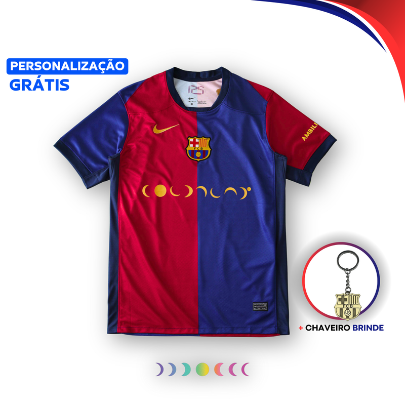 Camisa Barcelona Home x Coldplay 24/25 - Nike Torcedor Masculina - Lançamento