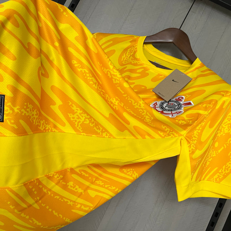 Camisa Corinthians Goleiro 24/25 Amarelo - Nike Torcedor - Lançamento