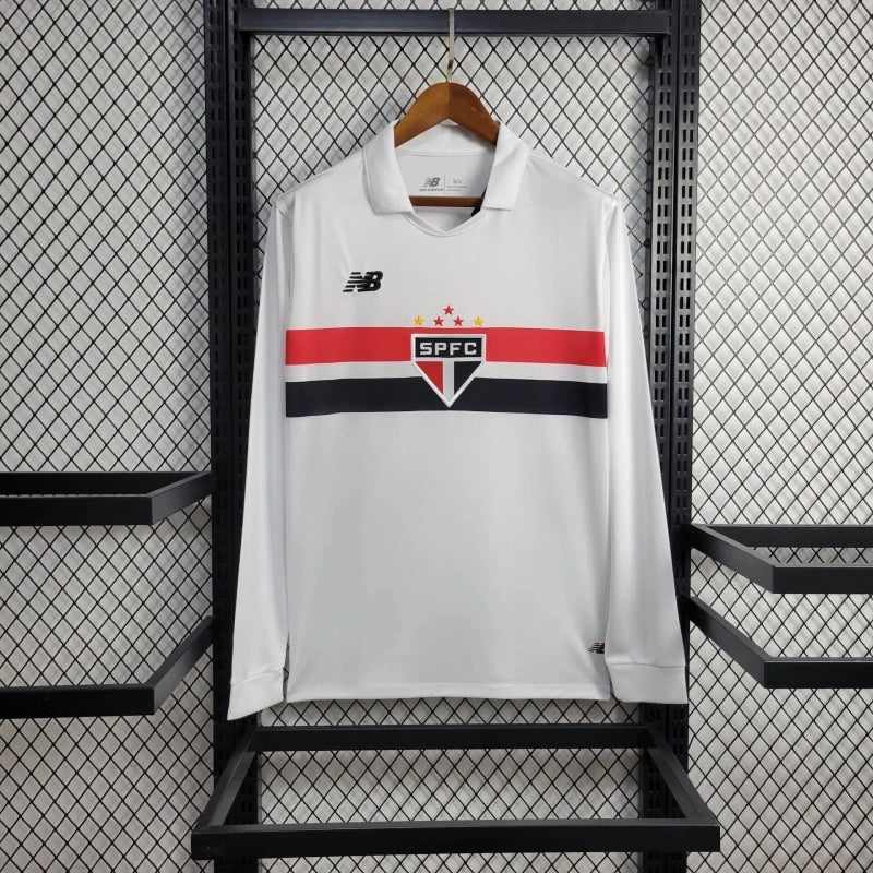 Camisa São Paulo Titular 24/25 - Adidas Manga comprida - Lançamento