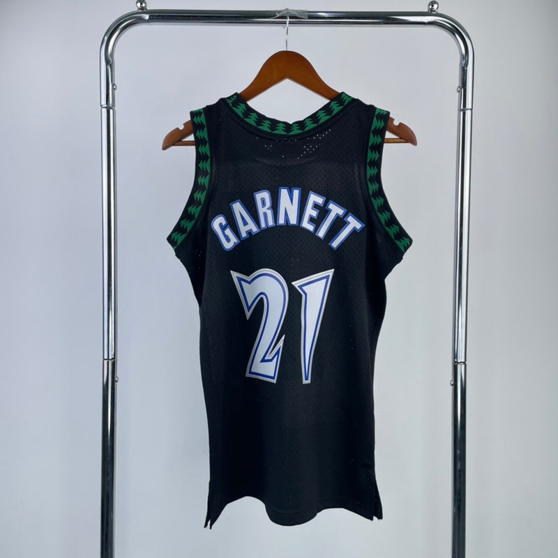 Regata NBA Timberwolves Black 97/98 - GARNETT 21 - Mitchell & Ness