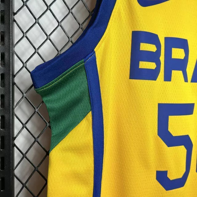 Regata NBA Brasil Olimpíadas 2024 Amarelo - Nike