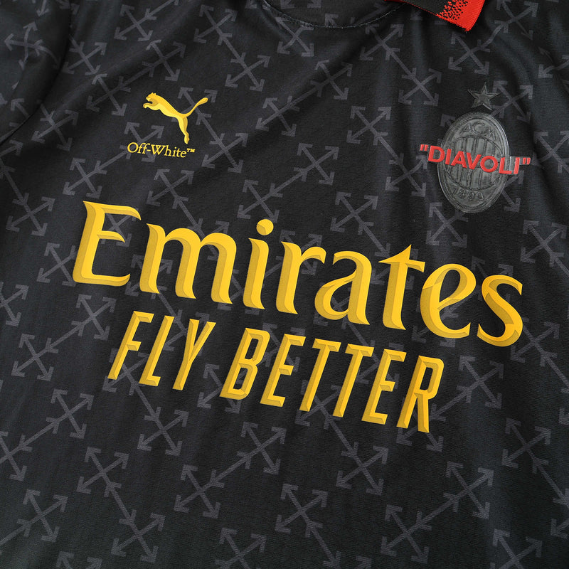 Camisa AC Milan x Off White 25/26 - Torcedor Masculina - Lançamento