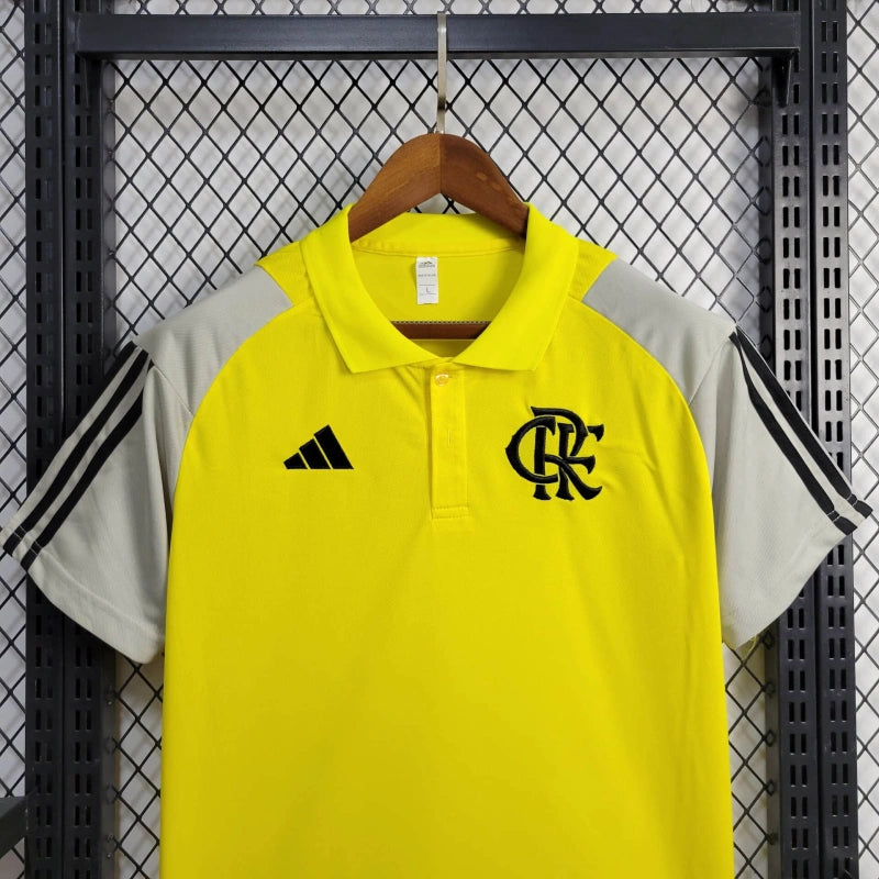 Camisa Polo Flamengo Viagem 24/25 - Amarelo - Lançamento