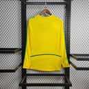 Camisa Brasil Home 2002 - Retro - Manga Comprida