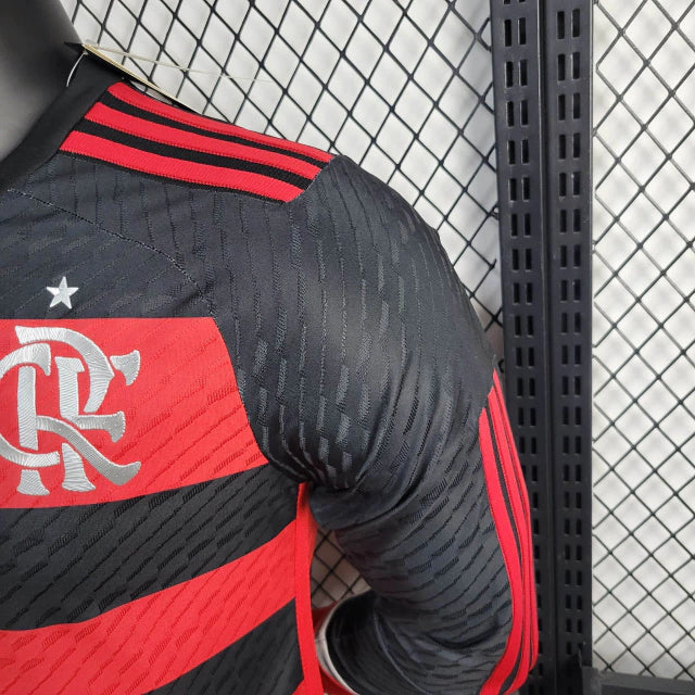 Camisa Flamengo Home 24/25 - Adidas Masculina - Jogador Manga Comprida - Lançamento