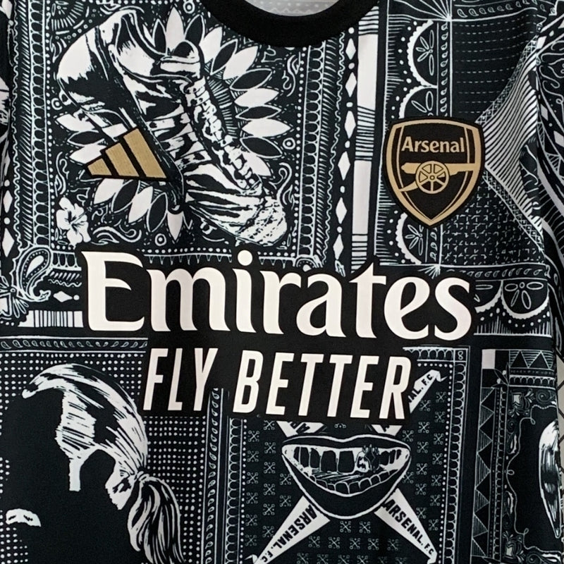 Camisa Arsenal Pré Jogo Ian Wright 23/24 - Adidas Torcedor Masculina - Lançamento