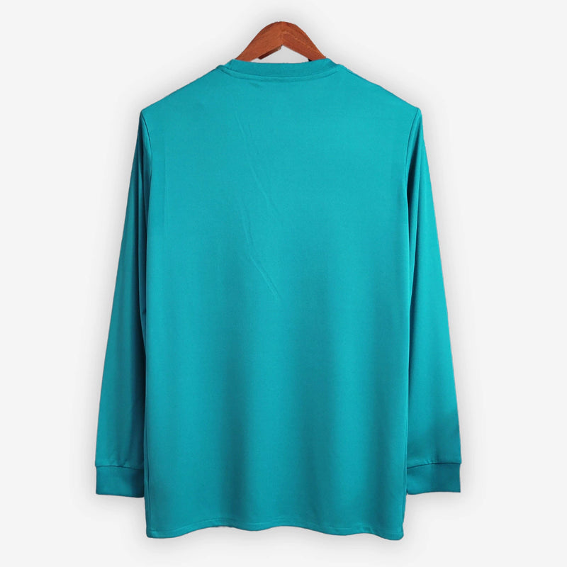 Camisa Real Madrid Third 17/18 + PATCHS - Retro Manga Comprida