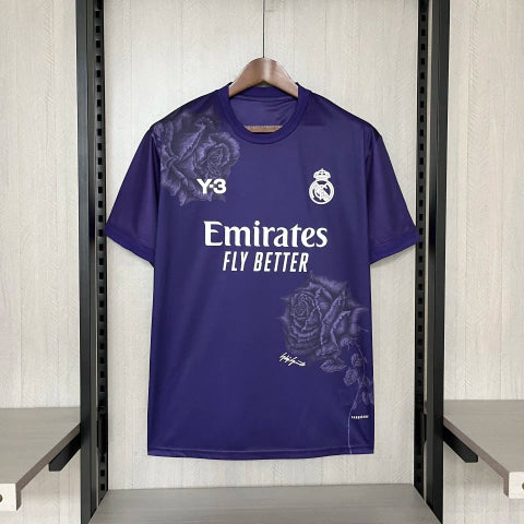 Camisa Real Madrid X Y3 24/25 Lilás - Adidas Torcedor - Lançamento