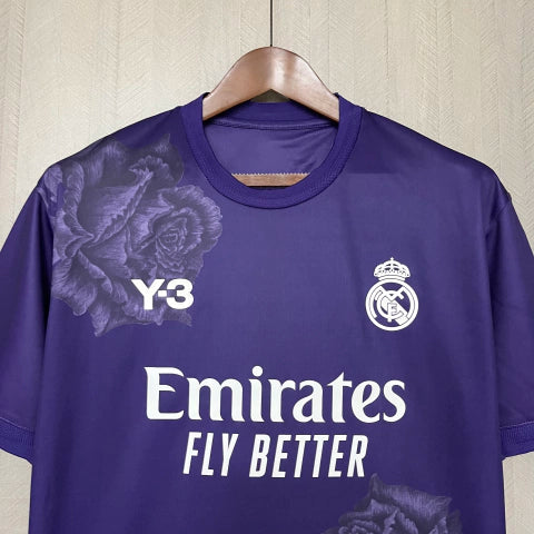 Camisa Real Madrid X Y3 24/25 Lilás - Adidas Torcedor - Lançamento