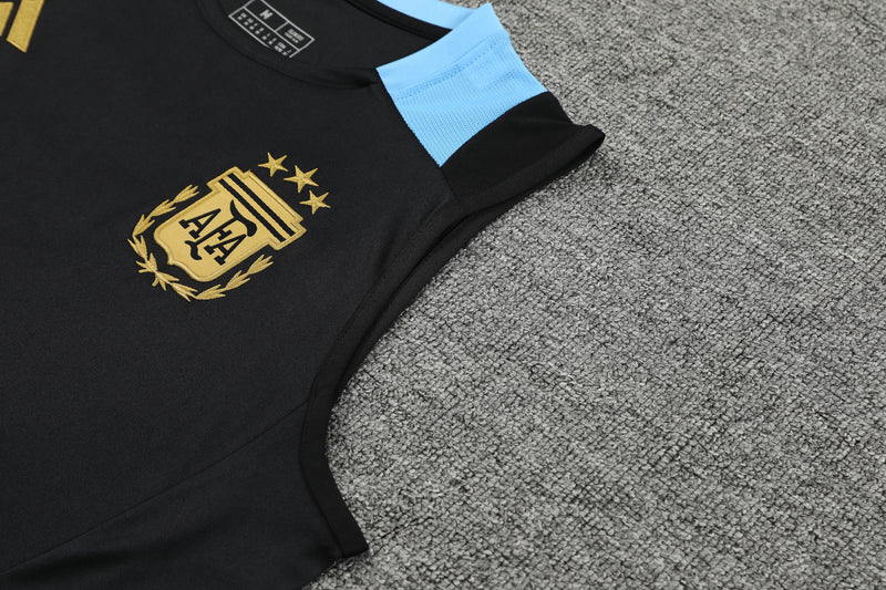 Kit Regata Argentina Treino 24/25 Preto - Lançamento