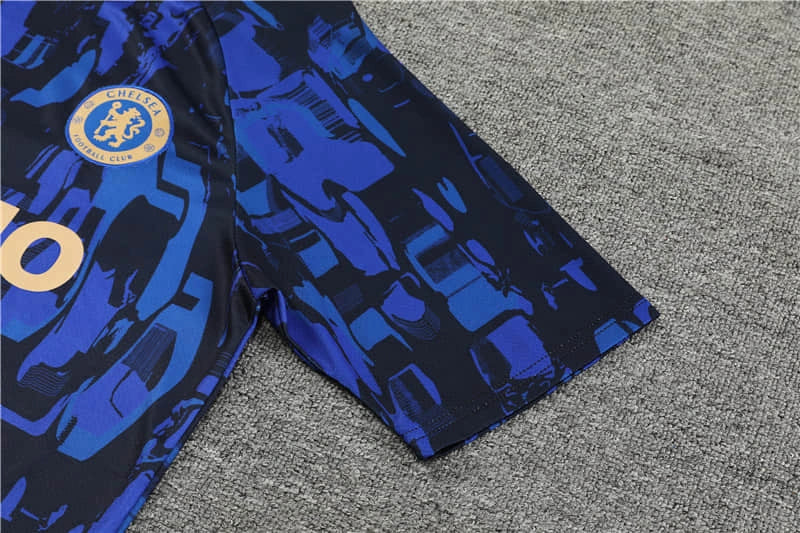 Conjunto de Treino Chelsea 24/25 - Azul e Preto - Lançamento