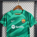Kit Infantil Barcelona Goleiro 23/24 - Verde