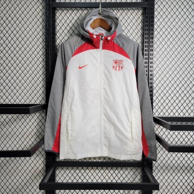 Jaqueta Corta Vento Barcelona 2023/24 - Cinza/Branco