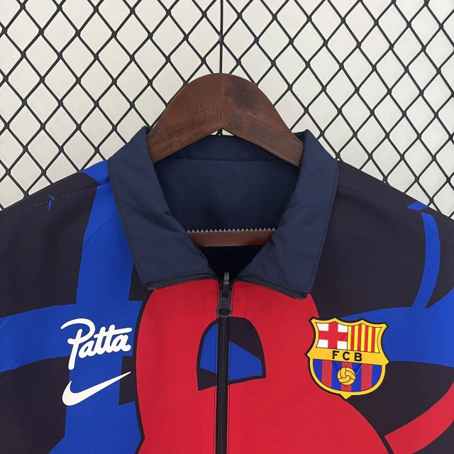 Jaqueta Corta Vento Reversível Barcelona Nike x Patta 2023/24