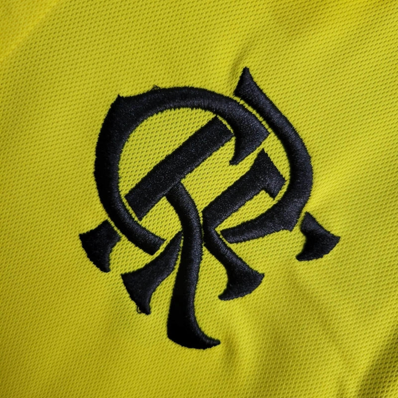 Camisa Polo Flamengo Viagem 24/25 - Amarelo - Lançamento