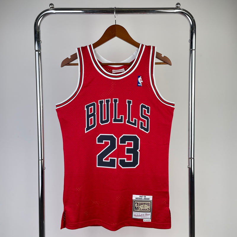 Regata NBA Chicago Bulls 97/98 - Red Hardwood - M&Ness