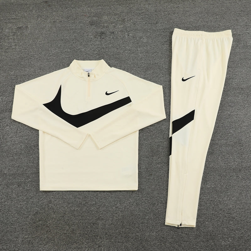 Conjunto de Treino Nike Dri-Fit Swoosh 24/25 - Bege - Lançamento