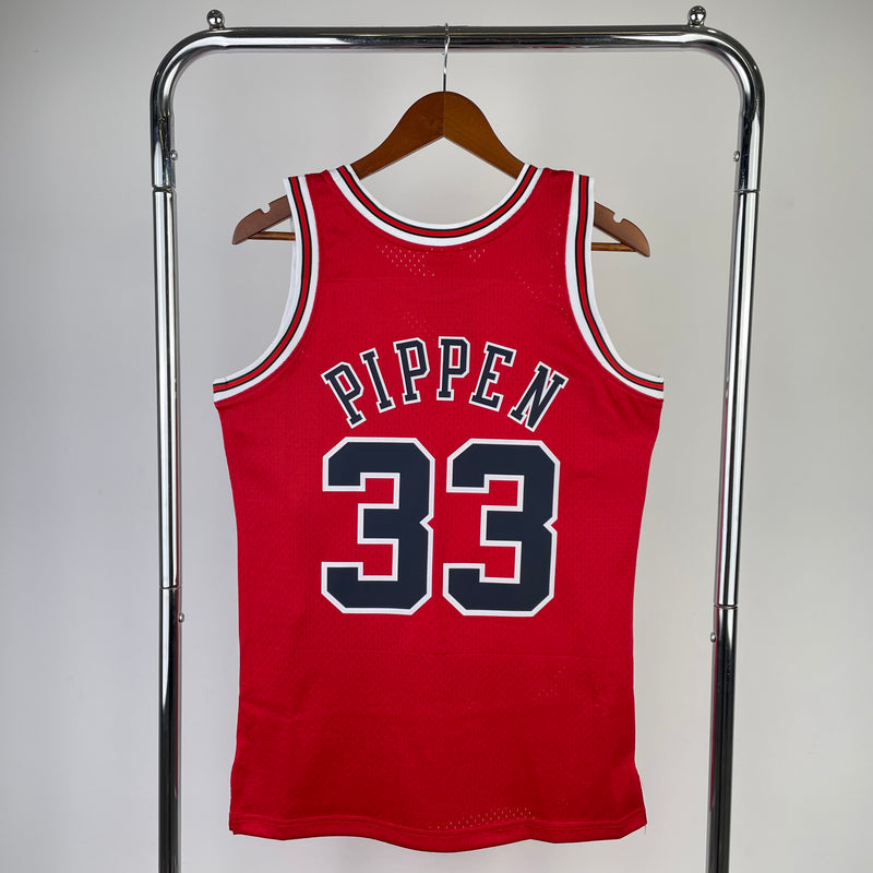 Regata NBA Chicago Bulls 97/98 - Red Hardwood - M&Ness