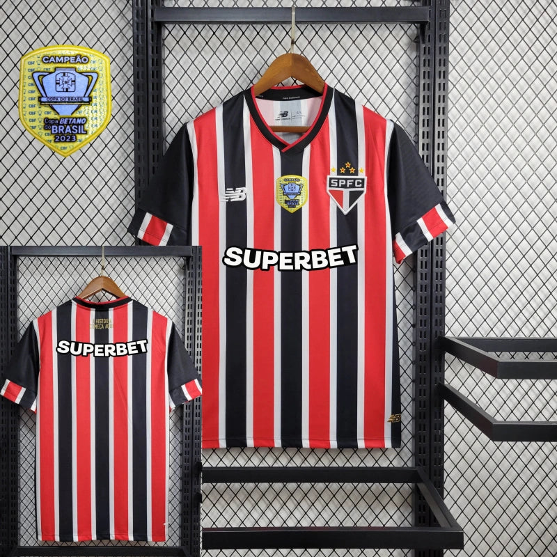 Camisa São Paulo Reserva 24/25 - NB Torcedor Masculina - Lançamento