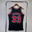 Regata NBA Chicago Bulls 97/98 - Black Hardwood - M&Ness