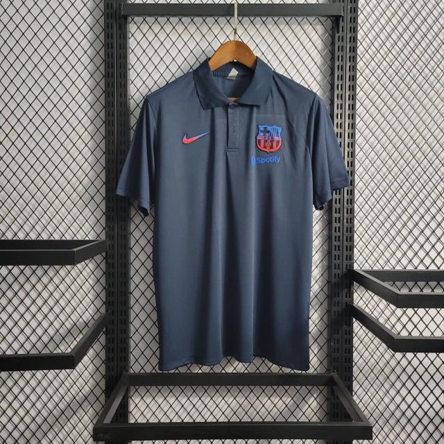 Camisa Barcelona Viagem 23/24 - Polo Nike Masculina - Lançamento