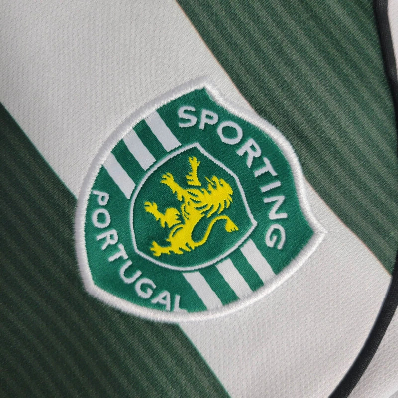 Camisa Sporting Portugal Home 01/03 - Versão Retro - Manga Comprida