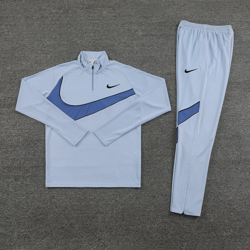 Conjunto de Treino Nike Dri-Fit Swoosh 24/25 - Azul Bebê - Lançamento