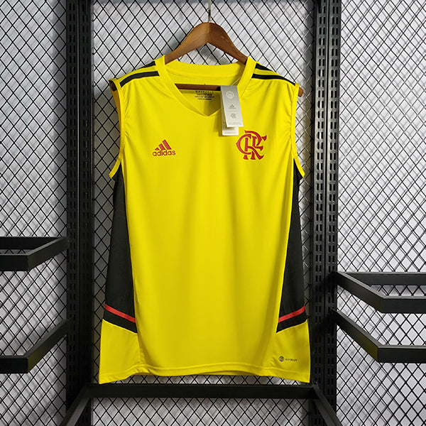 Regata Flamengo Treino 21/22 - Adidas Torcedor Masculina - Amarelo