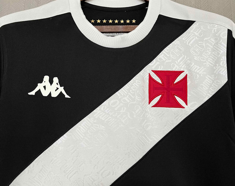 Camisa Vasco Home 24/25 - Kappa Manga comprida - Lançamento