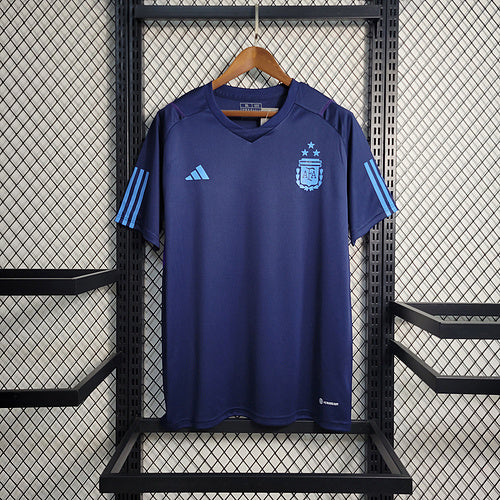 Camisa Argentina Treino 23/24 - Adidas Torcedor Masculina - Azul Oxford