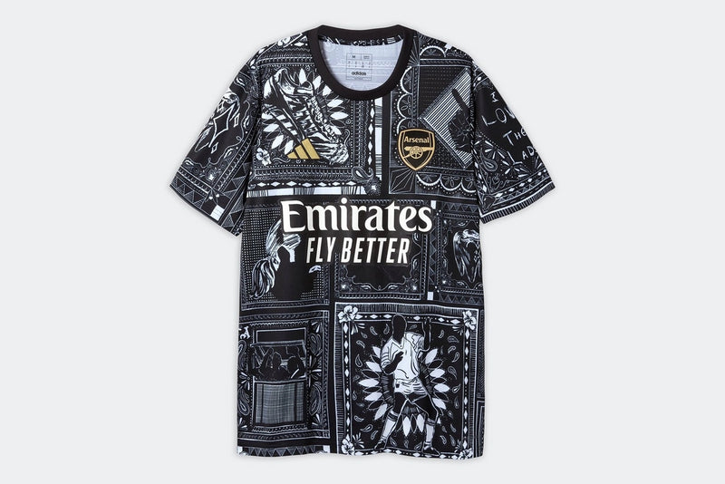 Camisa Arsenal Pré Jogo Ian Wright 23/24 - Adidas Torcedor Masculina - Lançamento