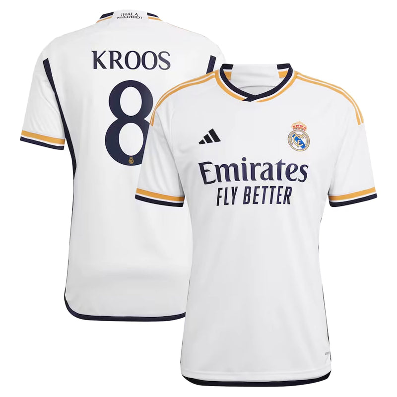 Camisa Real Madrid Home 23/24 - Kroos 8 - Torcedor Masculino