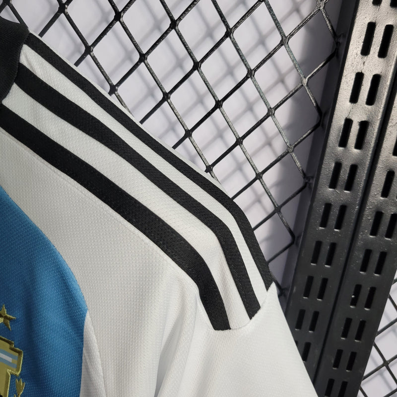 Camisa Argentina Home 23/24 3 Estrelas - Adidas Torcedor Masculina