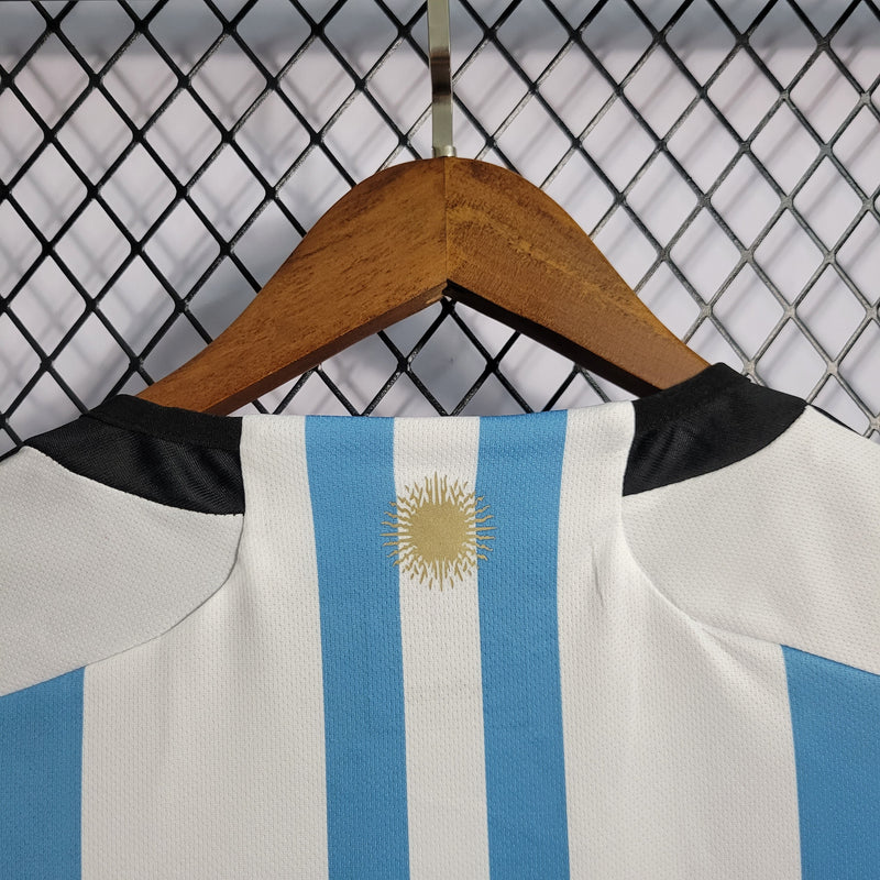 Camisa Argentina Home 23/24 3 Estrelas - Adidas Torcedor Masculina