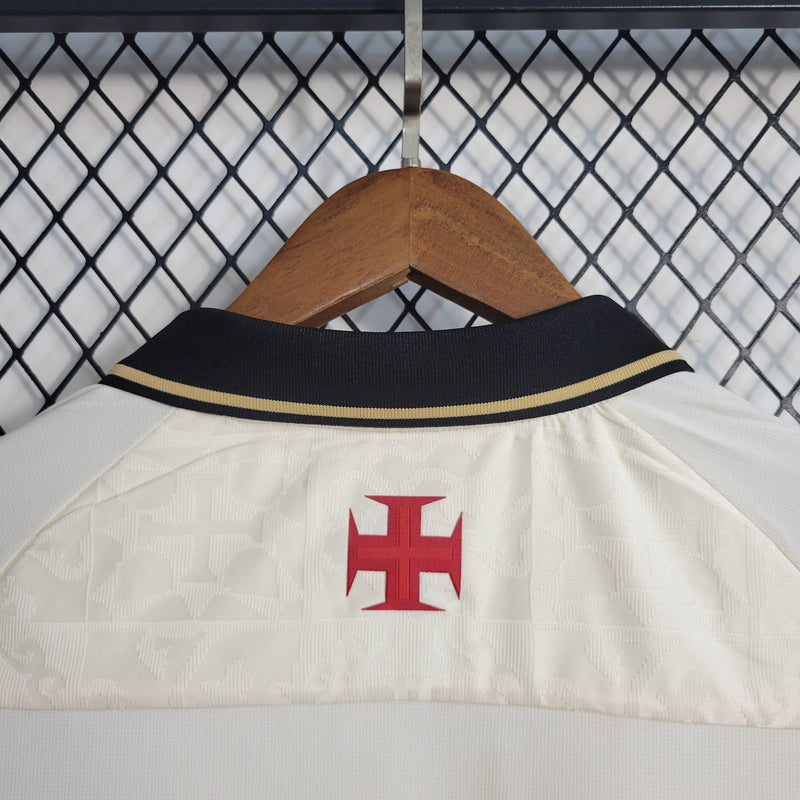 Camisa Vasco Goleiro 22/23 - Kappa Torcedor Masculina - Offwhite